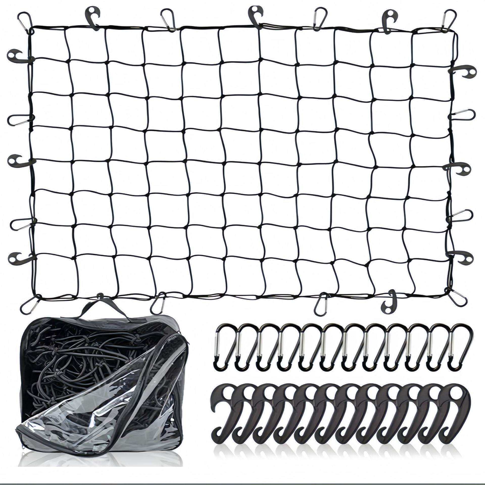 汽车越野车货车网罩网绳车顶行李固定弹力网车用行李架网兜安全网