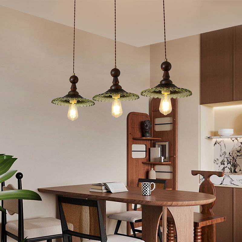 法式中古复古餐厅吊灯三头创意个性吧台饭厅餐桌灯具田园风小吊灯