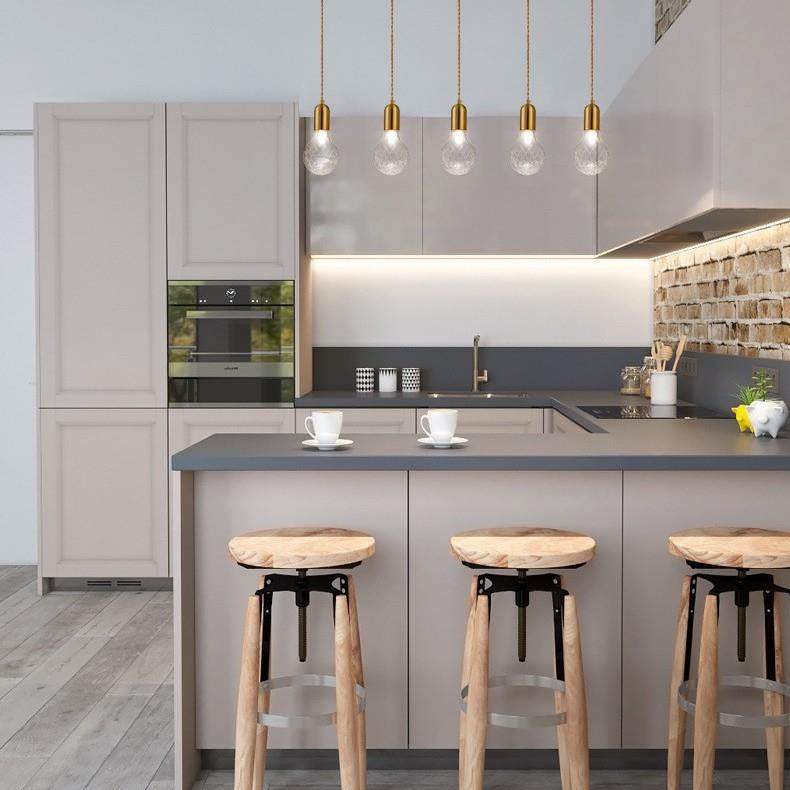 现代简约阳台过道小吊灯金色三头四头餐厅吧台服装店橱窗玻璃吊灯