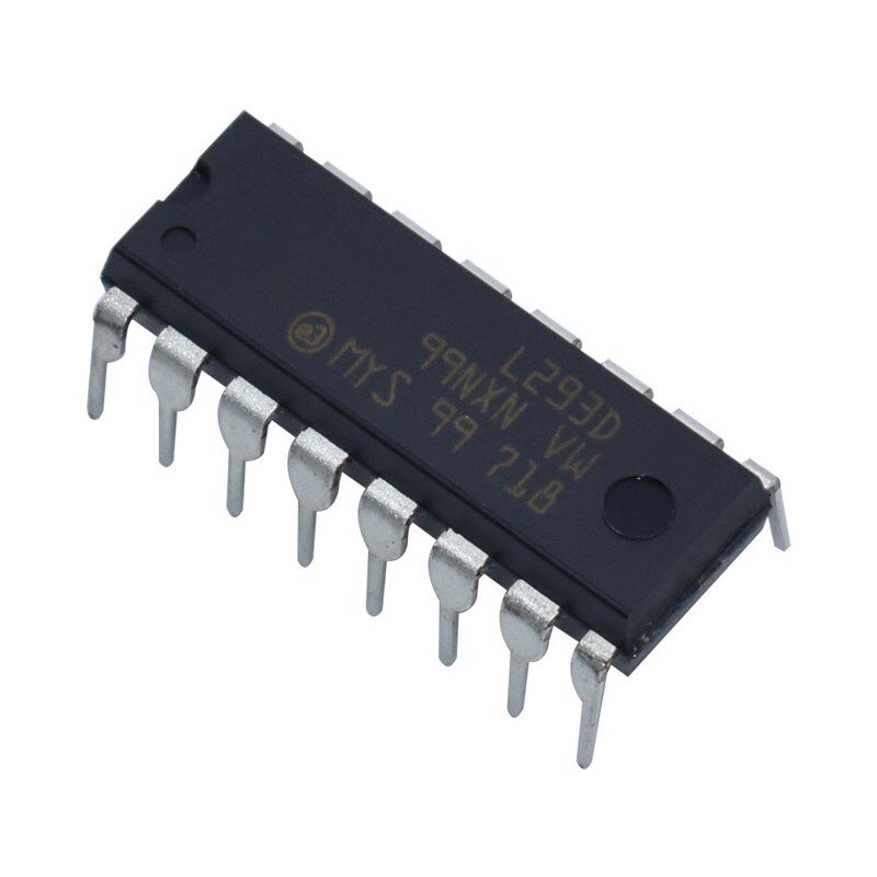 L293D DIP16 电桥驱动器-内部开关 IC 步进驱动芯片双向/驱动器