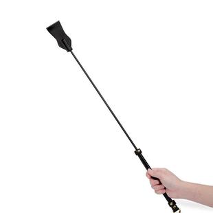 *牛皮马术鞭训导长鞭cosplay真皮SP道具手拍镭射鞭子皮拍子