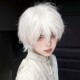 白发假发男少年感日常短发全头套五条悟cos白毛漫美光遇基佬万用
