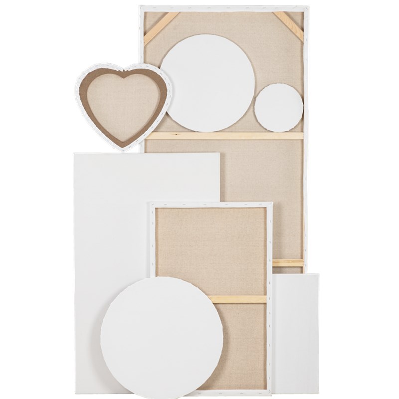 油画框带画布3个装油画画框画布带框丙烯油画颜料油画布框油画板