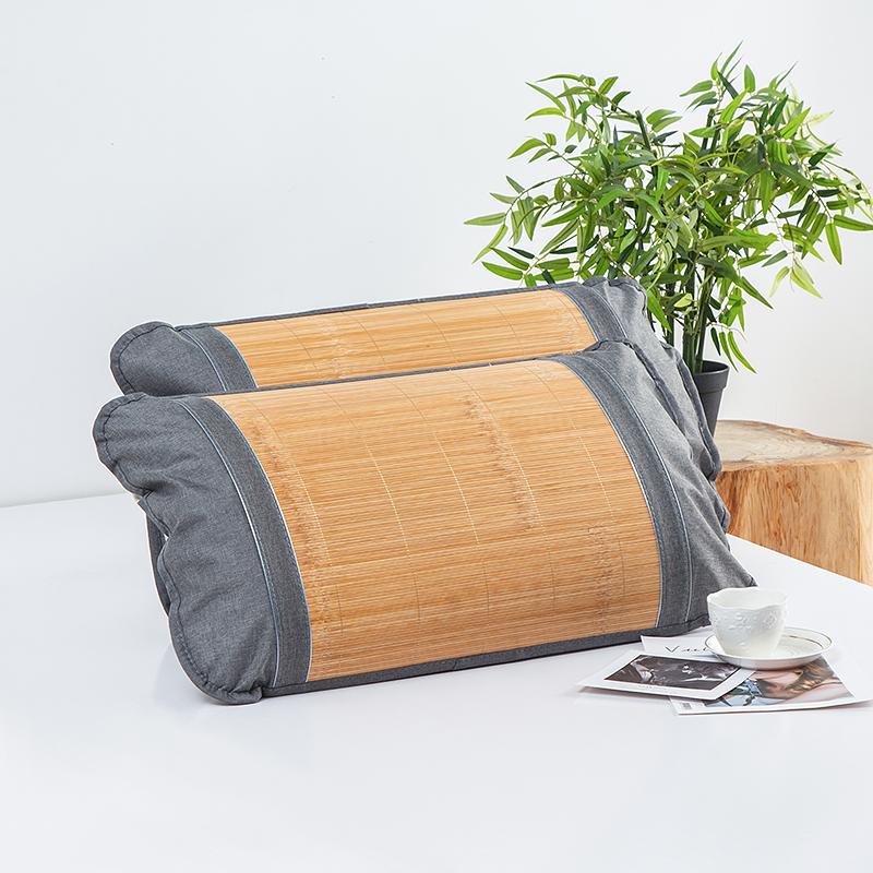 木纹竹枕套夏季竹席枕套夏天单人凉席枕头套枕芯套竹丝枕套不含芯