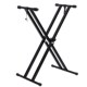 便携式 电子琴古筝架子x型双管层折叠电钢琴架通用家用midi键盘架
