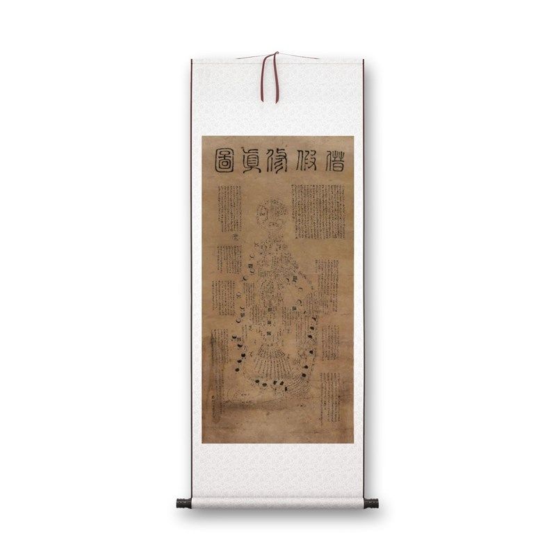 借假修真图 内外火候内经中医茶室禅意挂画直播拍摄道具高清卷轴,家居饰品,国画,淘宝优惠券,粉丝福利购,淘宝优惠卷