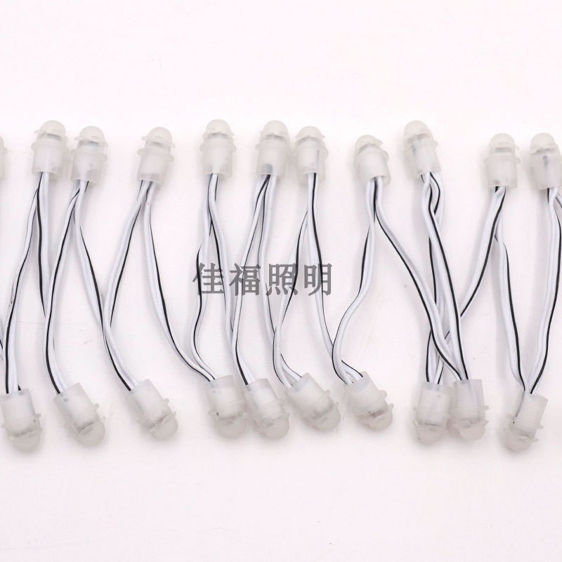 led发光字灯珠外露灯9MM12v户外防水广告牌招牌霓虹灯高亮小圆灯