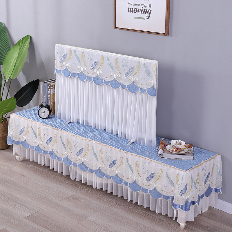 新款液晶电视机防尘罩套蕾丝55寸65寸75寸挂式电视盖布客厅家用