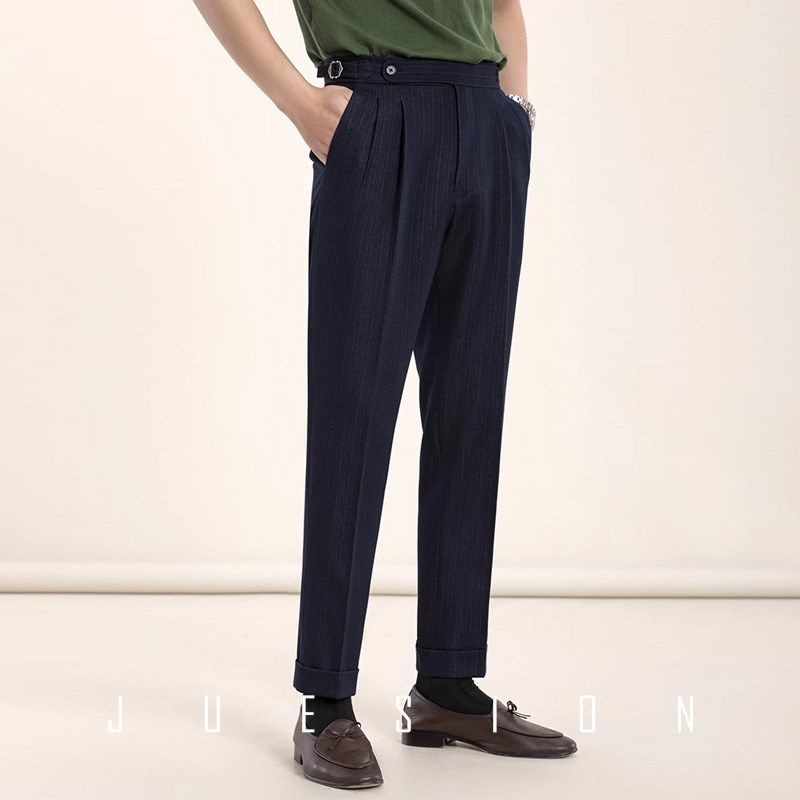 JUESION 西服套装男士高级感双排扣修身条纹新郎结婚正装西装礼服,男装,西服套装,淘宝优惠券,粉丝福利购,淘宝优惠卷