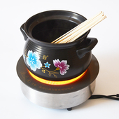 商用嵌入式 钛晶电陶炉大功率火锅店2500W烧烤砂锅鸡公煲专用圆形