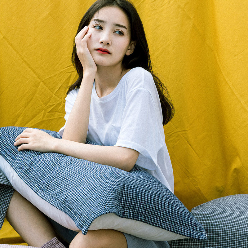 纯棉枕巾防螨抗菌全棉一对装男单人学生宿舍枕头垫巾纱布家用高档