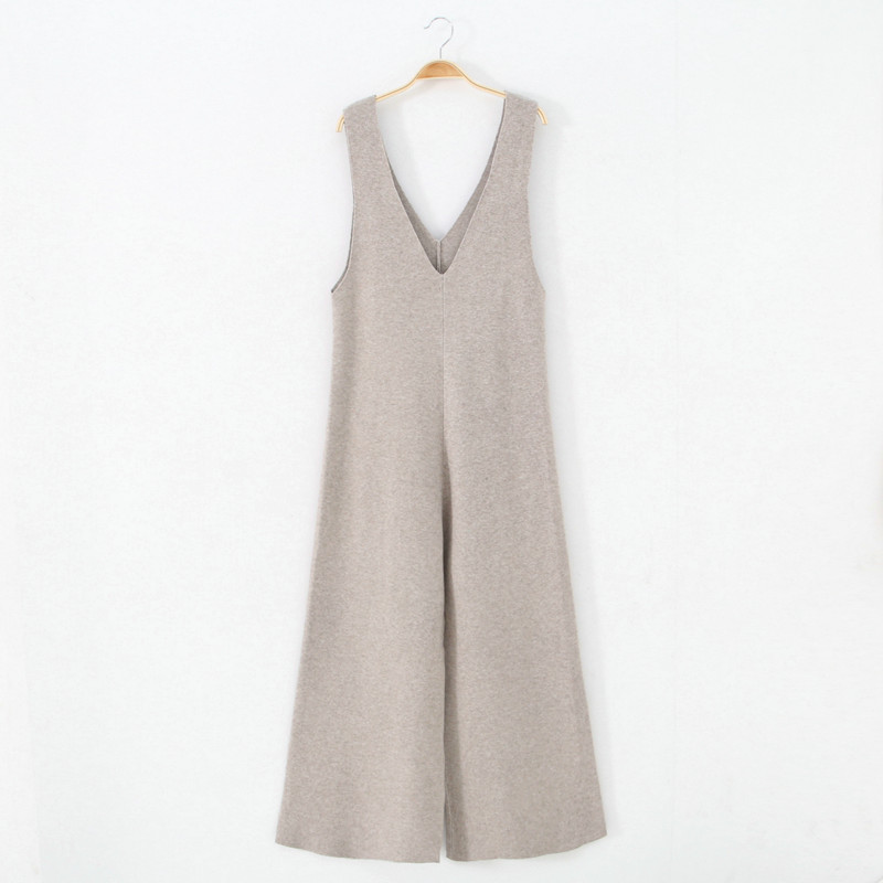 黑色针织连体裤背带裤女秋冬新款直筒垂感拖地阔腿裤毛线孕妇长裤