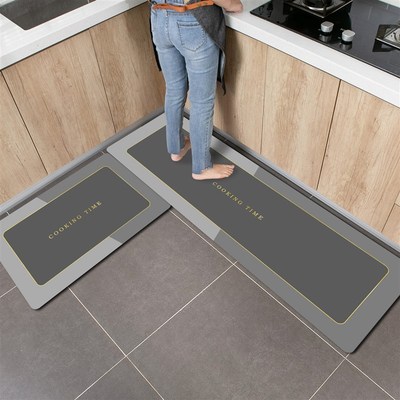厨房门口地垫脚垫垫子吸水吸油防滑垫家用软硅藻泥可水洗长条软垫