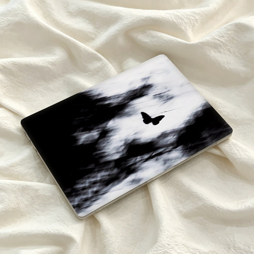 唯美蝴蝶适用华为matebook14酷睿ultra笔记本电脑壳13荣耀magicbook15外壳保护套D14贴纸SE配件D16膜Xpro鸿蒙