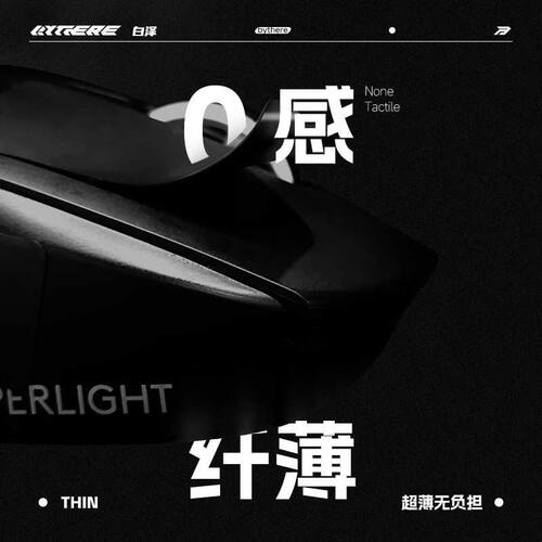Bythere白泽 云游超薄鼠标防滑贴吸汗通用GPW二代硅胶V2V3肤感