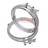 304不锈钢精铸卡箍快装 接头套装 卫生级快速卡扣卡盘卡套焊接管件