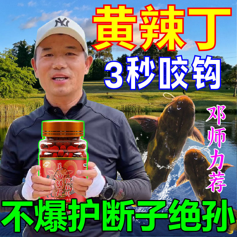 黄辣丁专用羊油颗粒饵料户外垂钓免打窝黄骨鱼昂公昂刺黄颡鱼饵料
