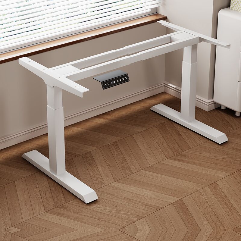 实木电动升降书桌家用电脑桌智能办公桌可升降支架学习桌电竞桌子