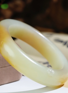 糖白玉镯蜂蜜水手镯平安镯