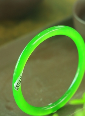 叮当镯新疆和田玉老坑碧玉镯女款