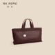 哈弘新款 头层牛皮休闲简约斜挎包通勤包包托特包手提公文包极简包