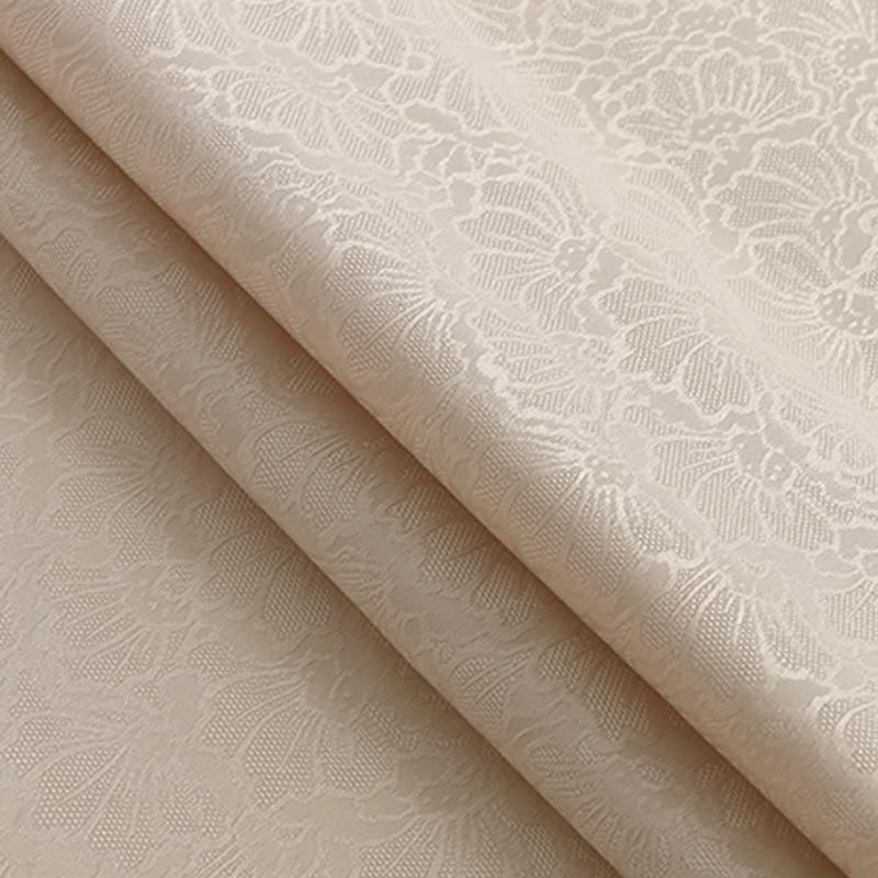 新款直销秋冬无弹色丁提花面料 贝壳暗纹梭织布 汉服布料大衣夹克