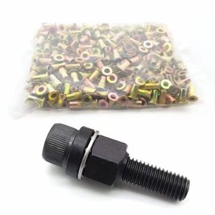 平头拉铆螺母手动铆钉头汽车铁皮简易工具母家用牌照拉拉铆螺母