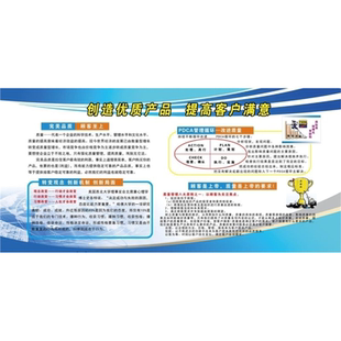品质管控宣传管理看板海报质量PDCA循环管理车间现场管理管理看板