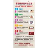 寒湿体质是万病之源海报展板墙贴墙纸装 饰画寒湿体质是万病之源