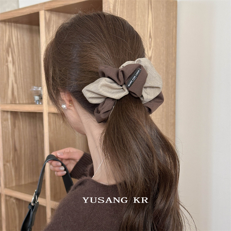 与桑拼色蝴蝶结发圈女韩系布艺大肠发圈丸子头扎头发高级感头绳,饰品/流行首饰/时尚饰品新,发饰,淘宝优惠券,粉丝福利购,淘宝优惠卷