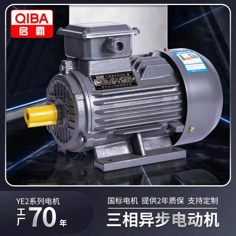 源头厂家YE3水泵风机机械三相交流电机Y3卧式4w三相异步电动机