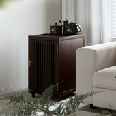 烧水煮水一体柜家用茶台实木茶水柜可移动茶吧几沙发边几简约茶桌