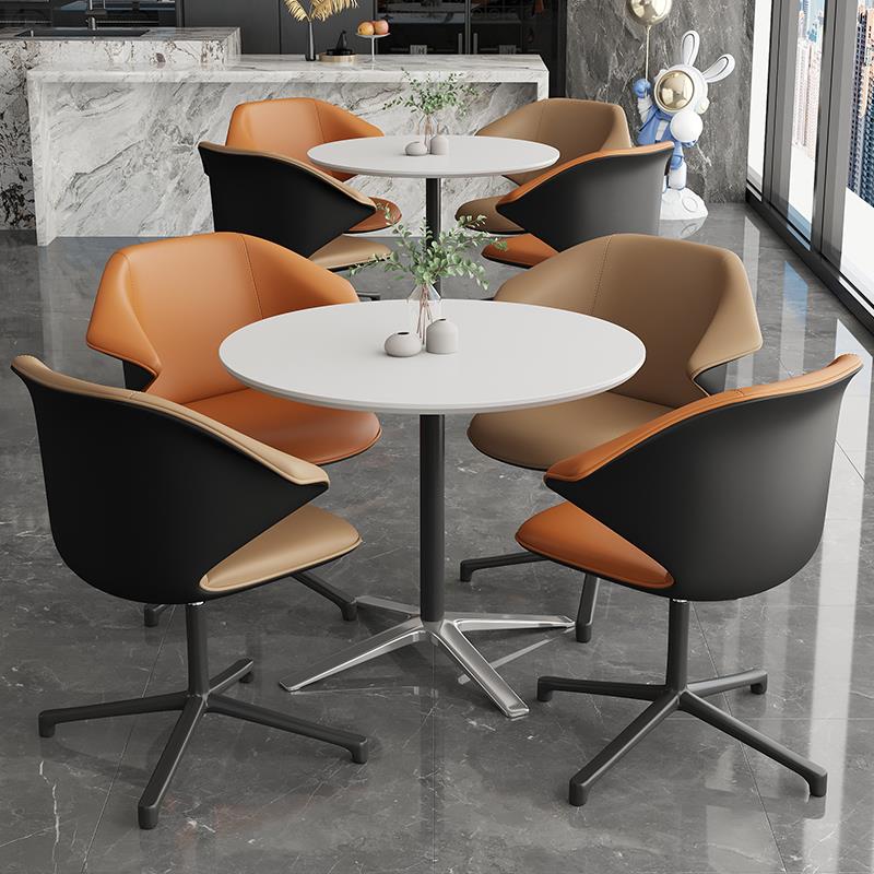 需定制旋转升降休闲椅子办公室休息区商务洽谈桌椅组合简约接待会