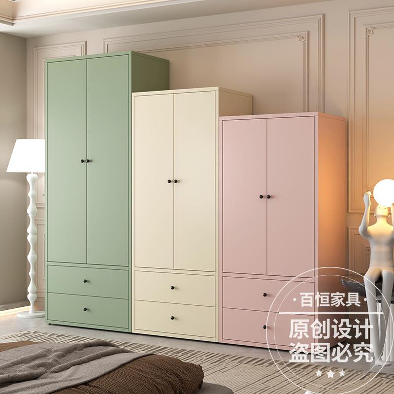 需定制铁艺衣柜家用卧室收纳柜儿童钢制衣橱出租房小户型杂物储藏
