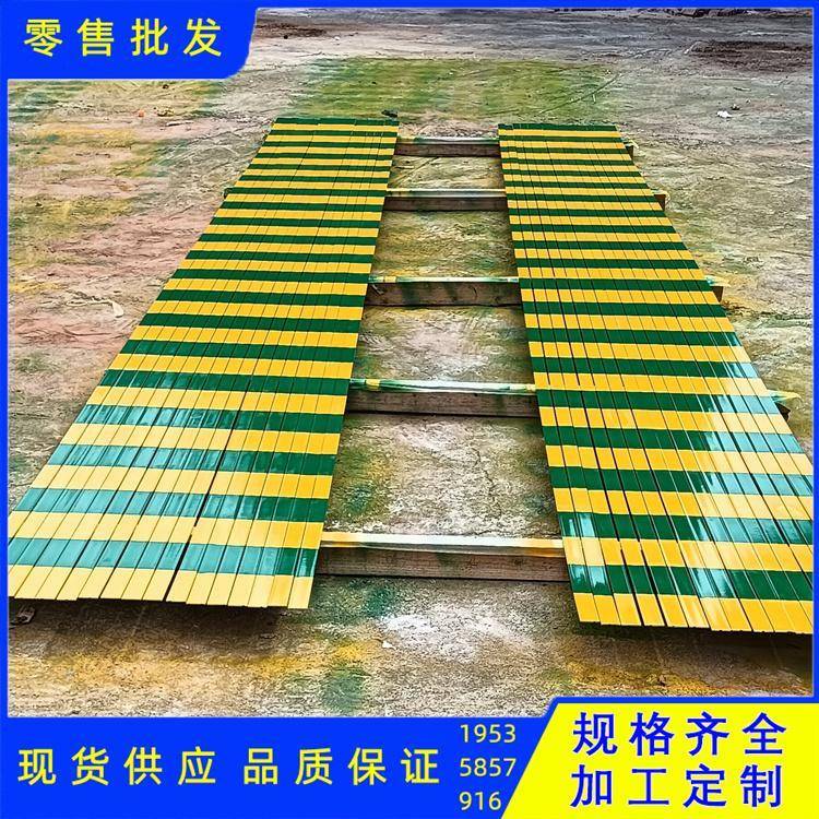 黄绿油漆接地扁铁30*3 40*4 50*5 60*5 防雷双色漆扁条热镀锌扁钢