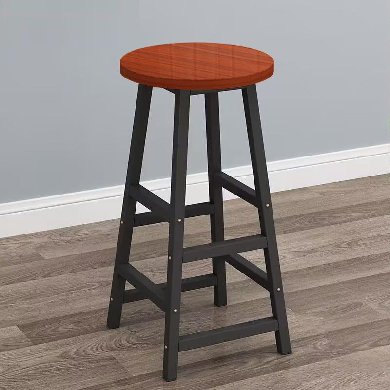 需定制铁艺实木吧台椅吧凳简约现代家用吧台凳高脚凳酒吧椅吧台高