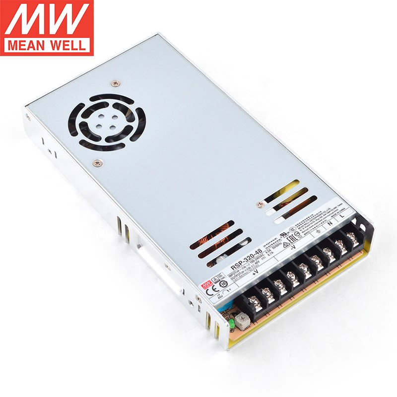 台湾明纬RSP-320-4p8开关电源机壳带PFC 320W输出48V6.7A 供应器