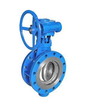 上海宇特阀门 铸钢三偏心硬密封蜗轮法兰蝶阀 D343H-16C/P