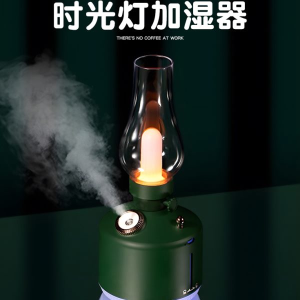 喷雾便携式面家用静音复古加湿器小型usb办公室桌空气大无线充电