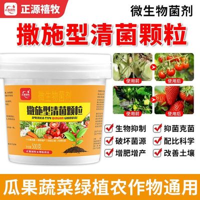 撒施型清病菌颗粒防病害防重茬瓜果蔬菜大田作物增产改善土壤农用