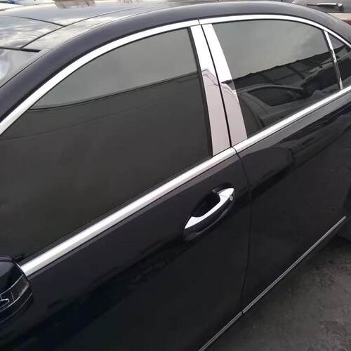 适用奔驰S300LS320LS400LS500LS600L车窗装饰条中柱亮条W221改装