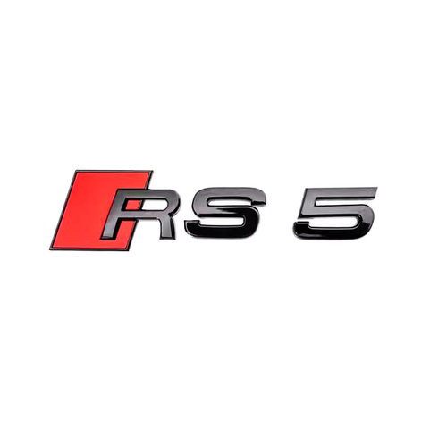 适用奥迪A5车贴S5车标RS5标志TDI字标2.0T排量标四驱标后尾标改装