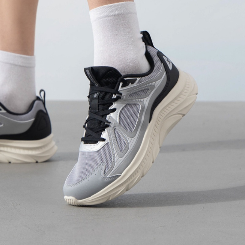 特步2025新款男鞋轻便网面透气运动鞋子减震跑步鞋男士休闲老爹鞋