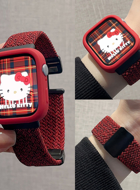 适用华为watch FIT4/3一体式折叠扣表带watchfit4pro编织尼龙磁吸fit3弹力透气配同款保护壳个性腕带男女款