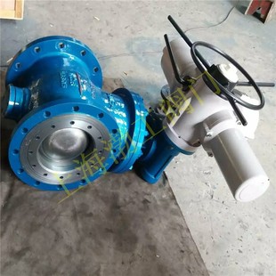 64C 电动卸灰固定球阀 电动上装 偏心半球阀 DN150 式 DYQ940X