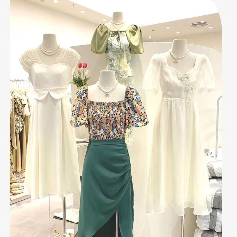 新款直销服装店扁身平胸女模特架子橱窗假人体半身女装模特道具展