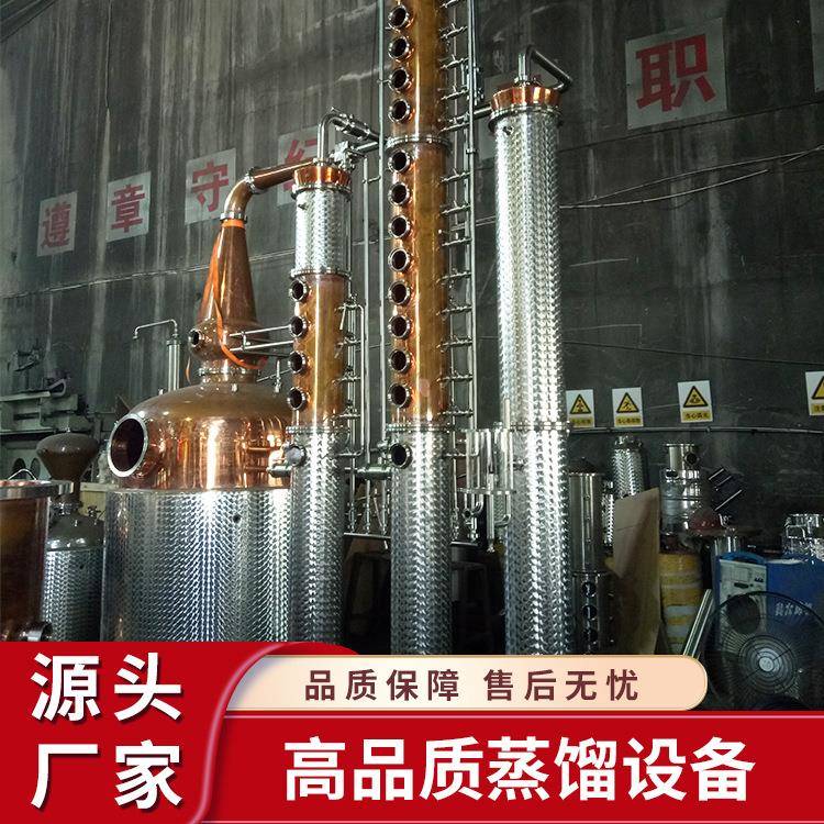 工厂直销多塔盘高柱子蒸馏器多功能威士忌金酒伏特加蒸馏设备