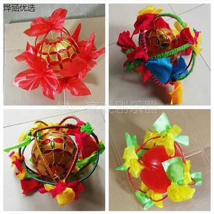 成人幼儿童舞狮球引狮球舞狮子绣球舞龙狮灯红社火表演出道具包邮