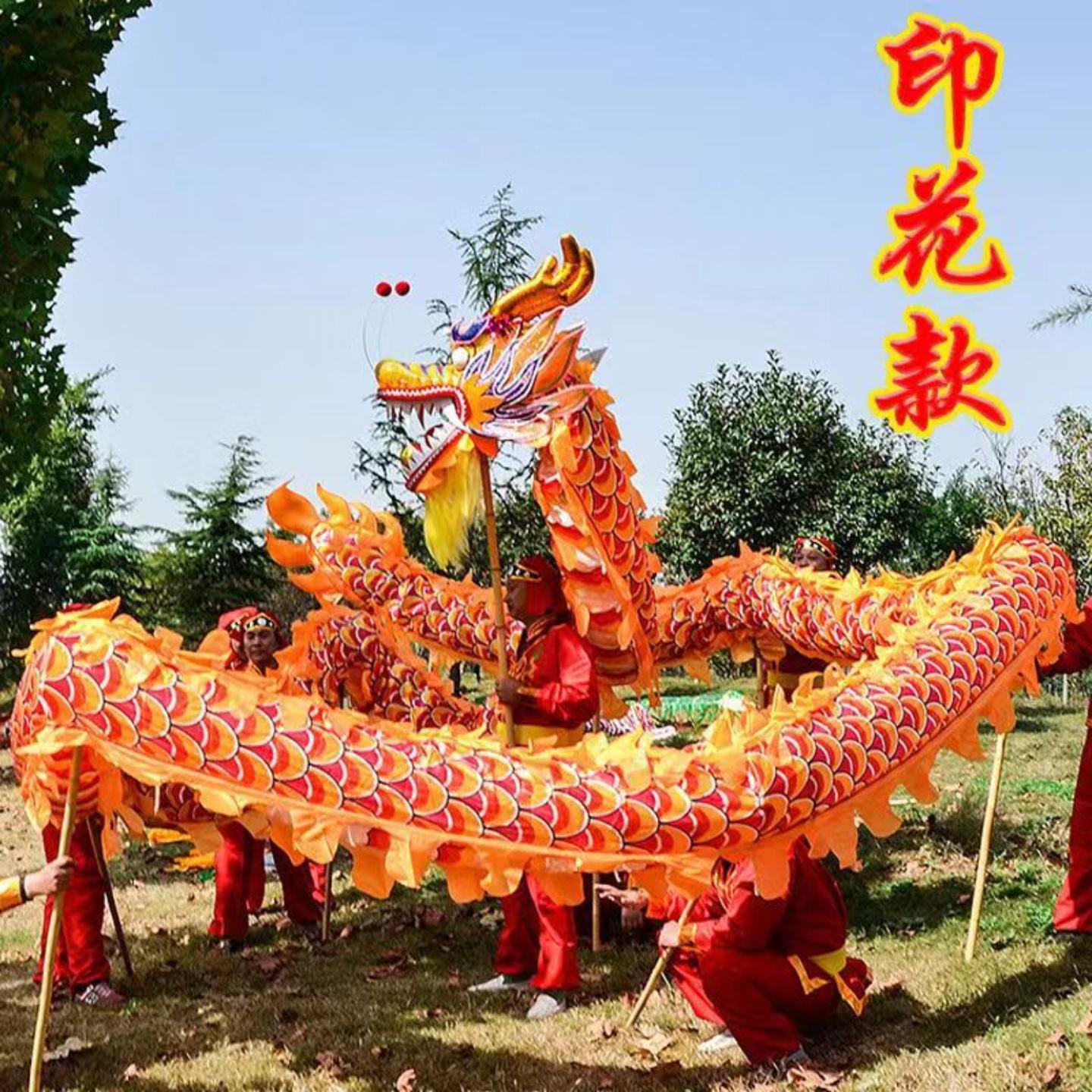 舞龙道具整套耍龙灯牛津烫金龙