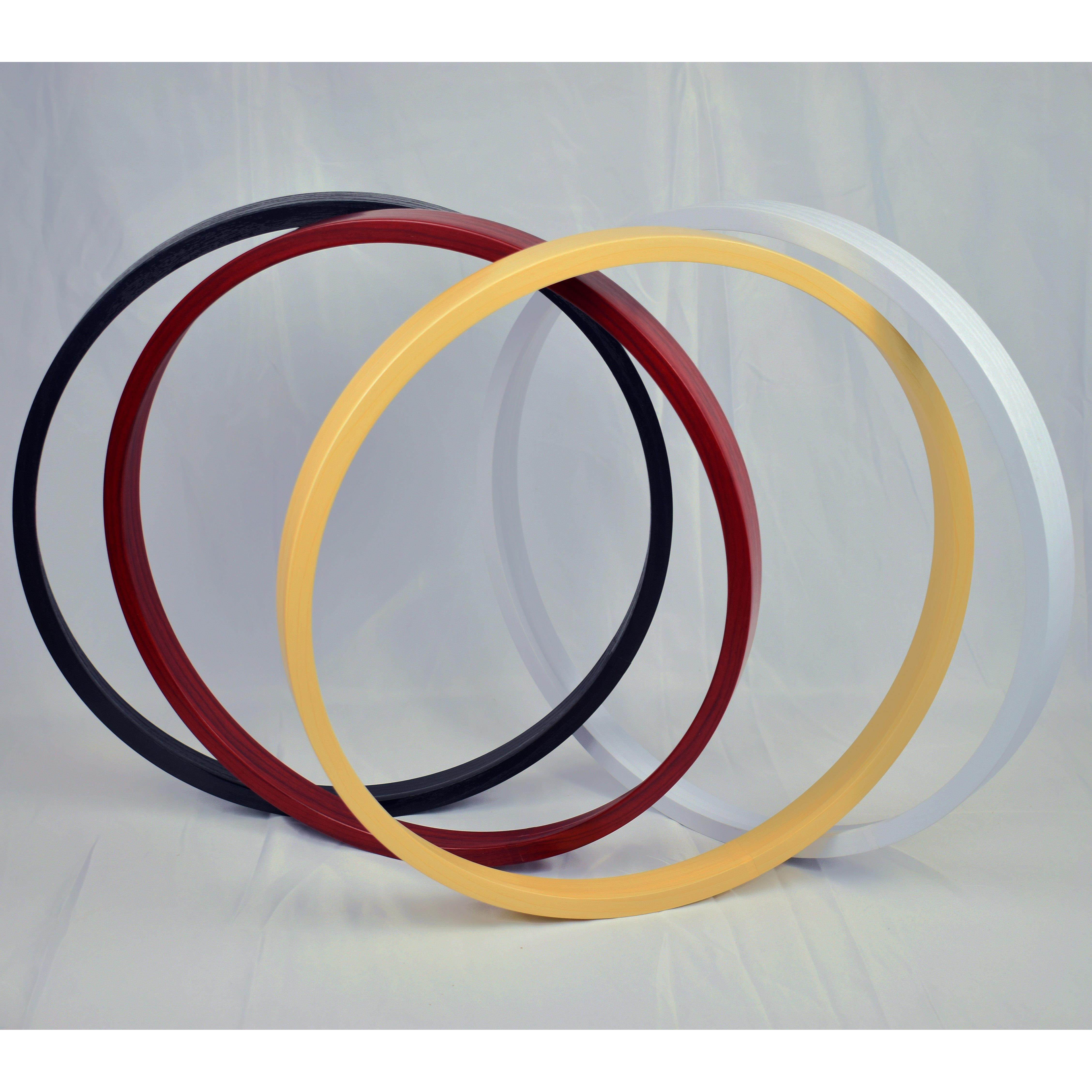 86M0圆形画框仿木装裱表画外框国画书法相框十字绣油画钻石画挂墙